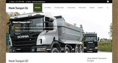 Desktop Screenshot of marektransport.ee